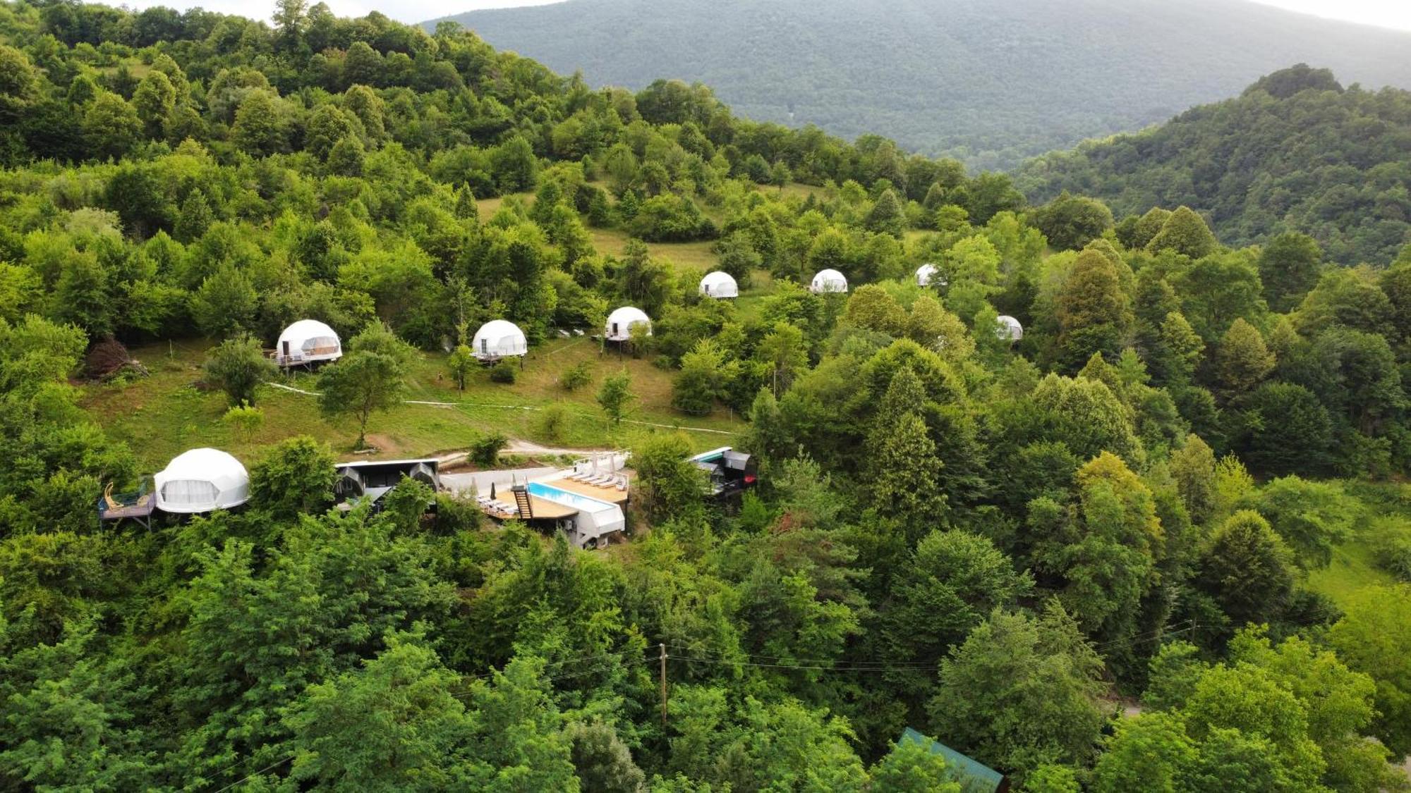Glamping Georgia Krikhi Otel Ambrolauri Dış mekan fotoğraf