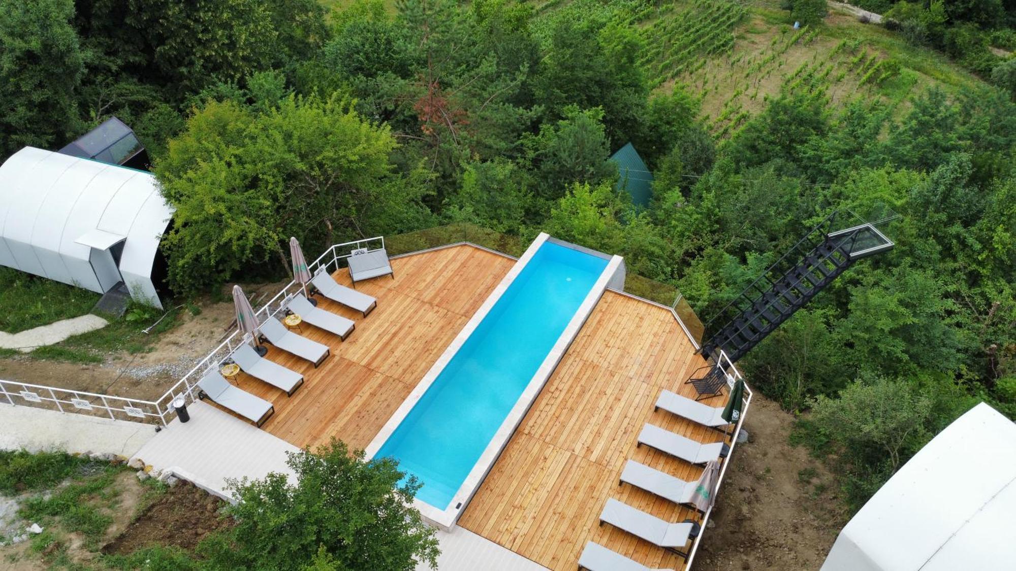 Glamping Georgia Krikhi Otel Ambrolauri Dış mekan fotoğraf